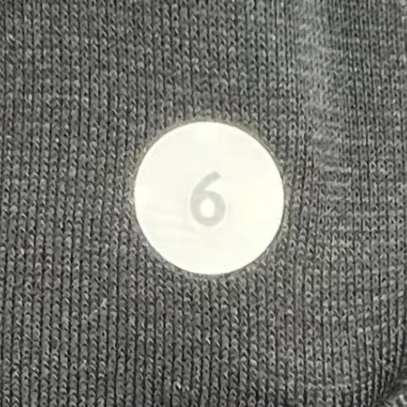 Lululemon Gather & Crow Crop II High Rise Leggings Size 6 Cyber Black Deep Coal - Picture 8 of 8